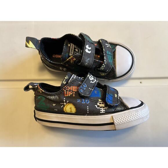 Converse Chuck Taylor All Star Low Top Gamer Baby/Toddler Size 5 Canvas Trainer - Picture 1 of 9